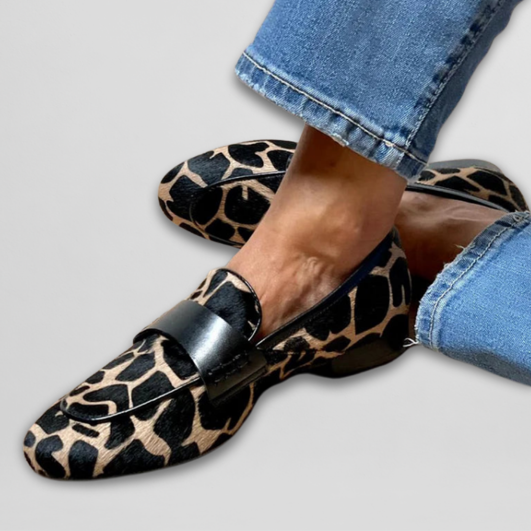 Lina® | Chic Tierdruck Mokassins