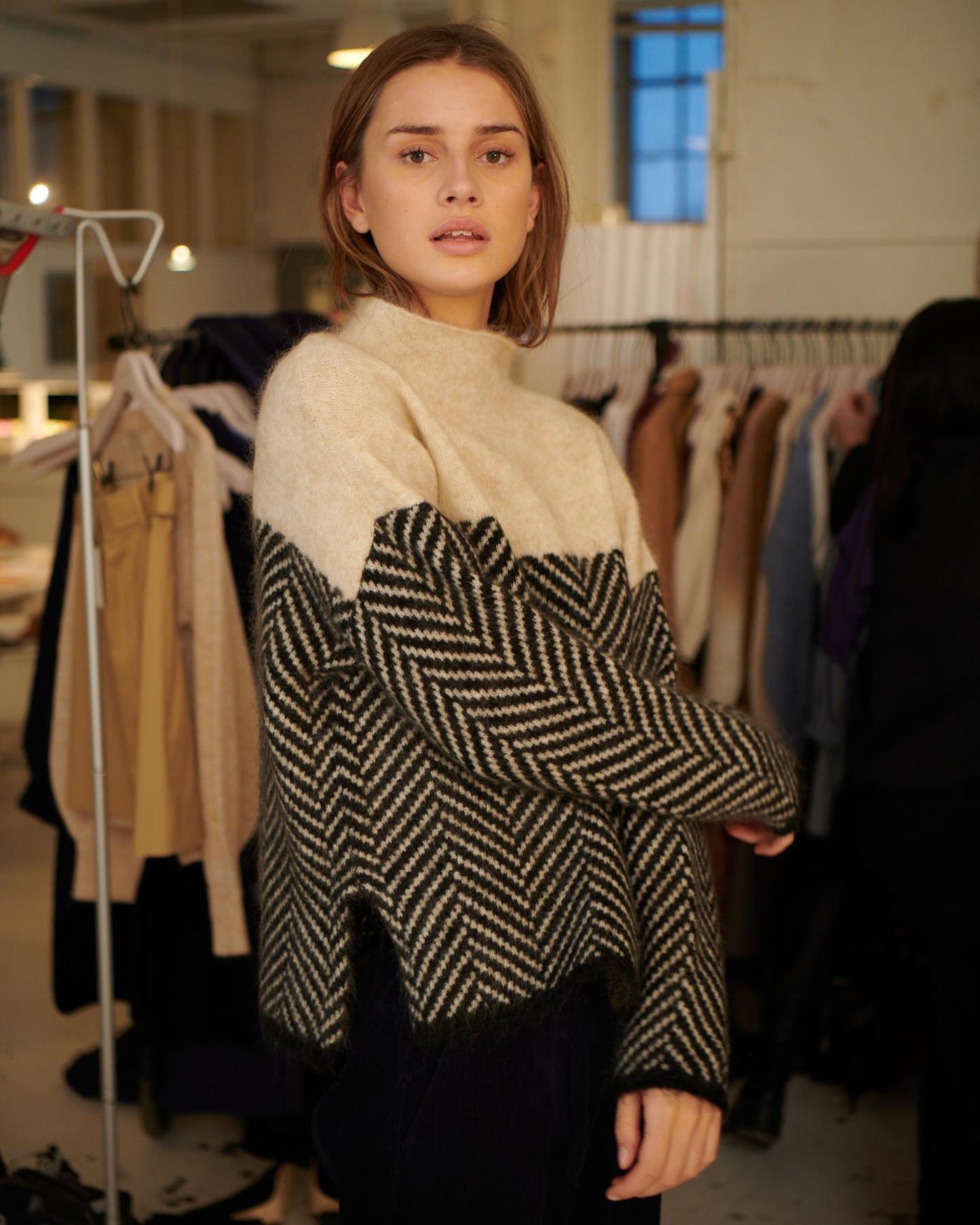 Alice® | Pullover mit Stehkragen aus Baumwolle