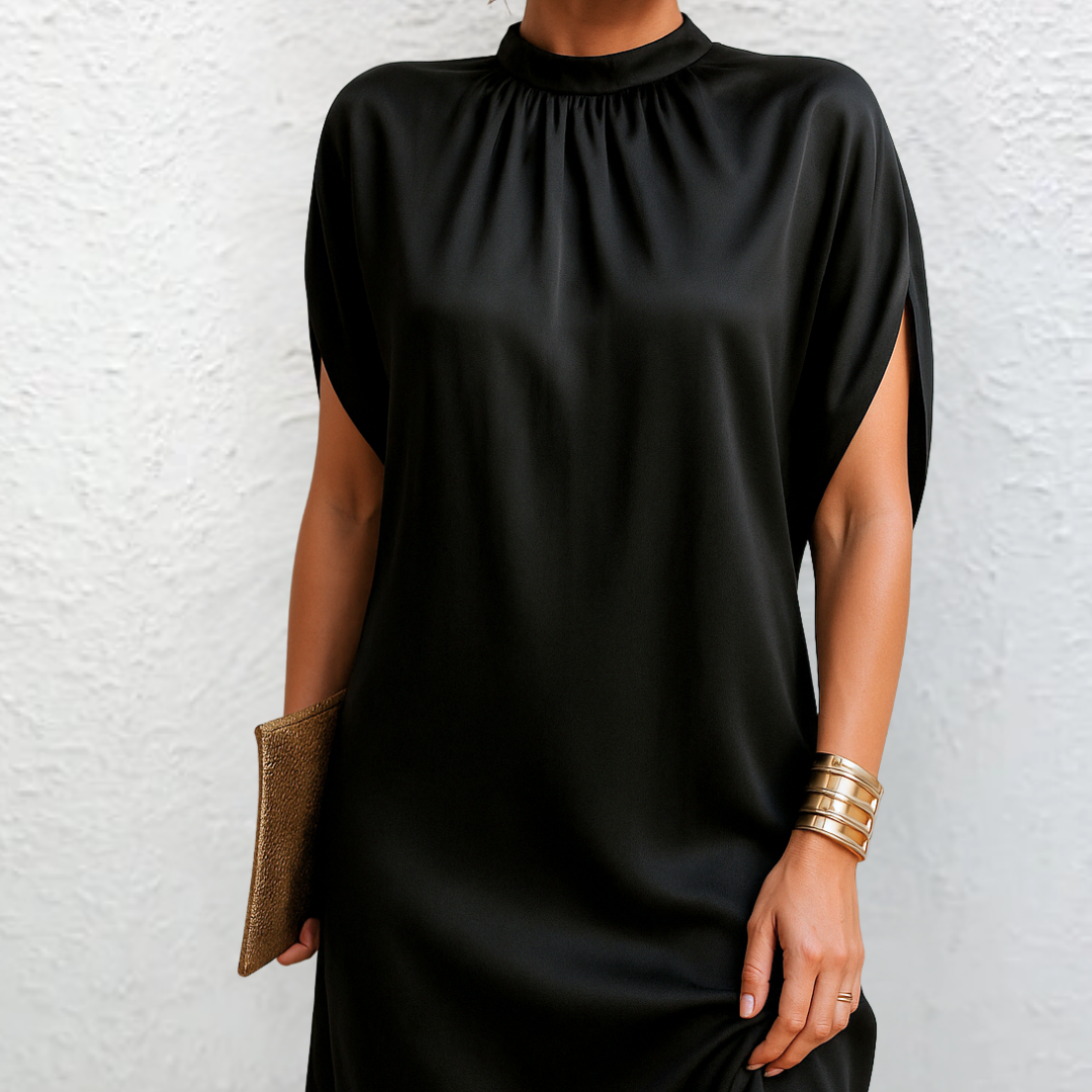 Silke - Elegantes Glänzendes Kleid