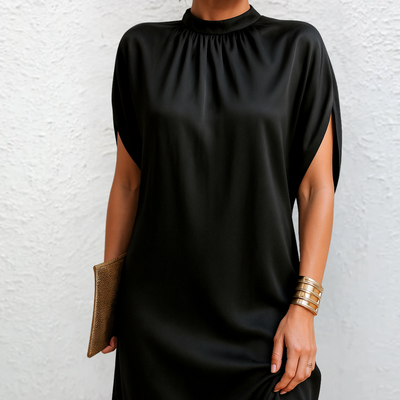 Silke - Elegantes Glänzendes Kleid