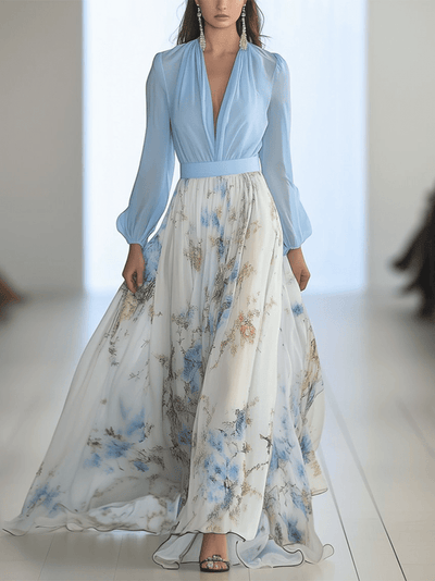 Liesbeth® | Lange Kleid mit Blumenmuster