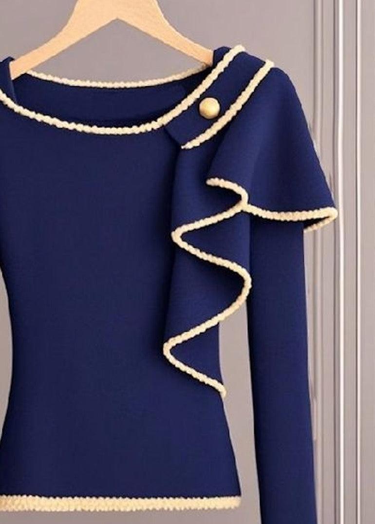 Amalia® | Langarmpullover in Frischblau