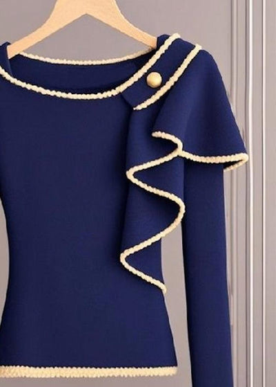 Amalia® | Langarmpullover in Frischblau