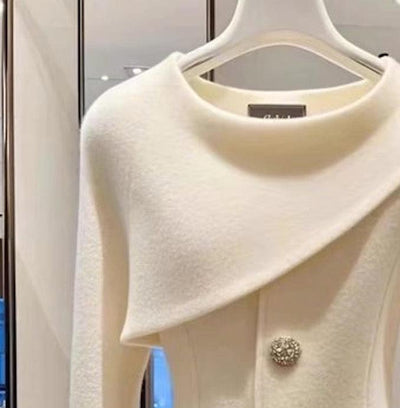 Sophie® | Bequemer Weißer Pullover mit langen Ärmeln