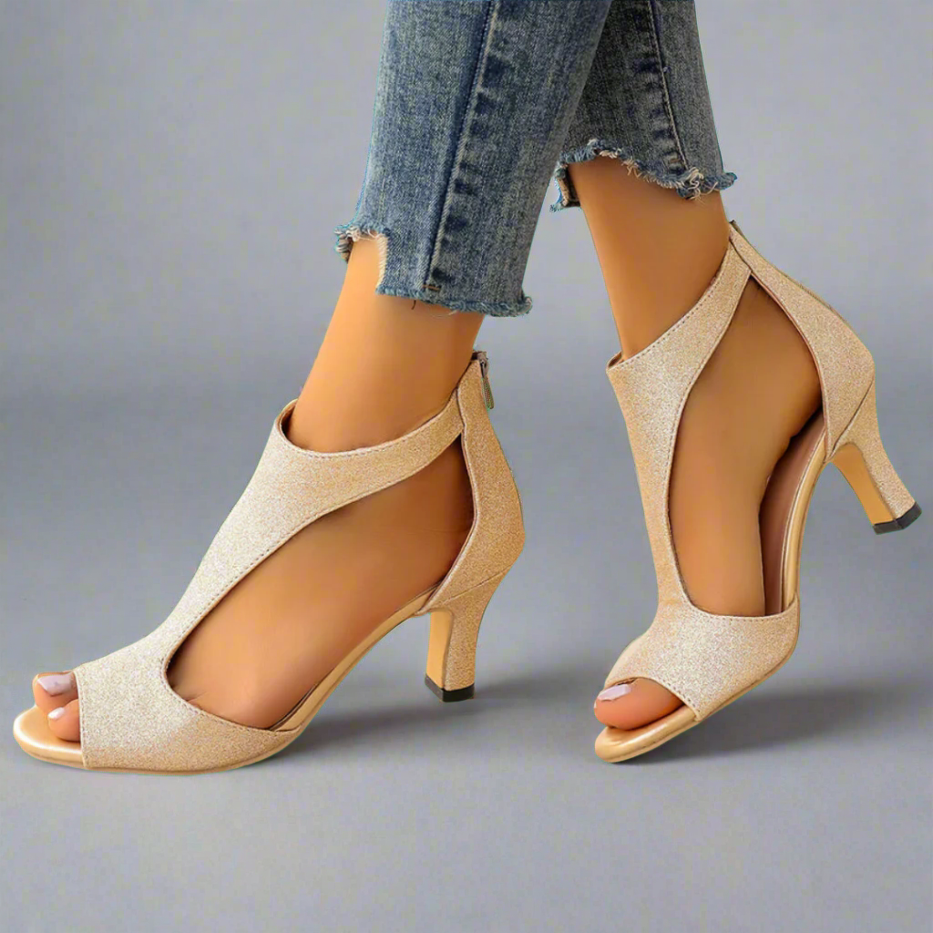 Heidrun | Elegante und bequeme Sandalen mit Absatz