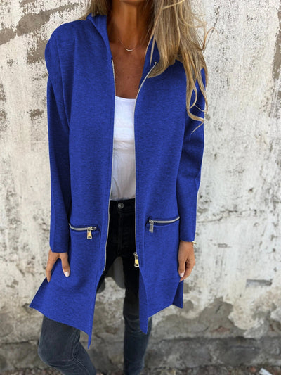 Andrea® | Langärmliger Cardigan mit Reißverschluss