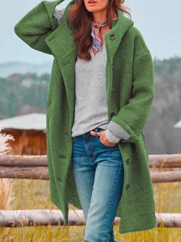 Clara® | bequemer Wintermantel mit Knöpfen
