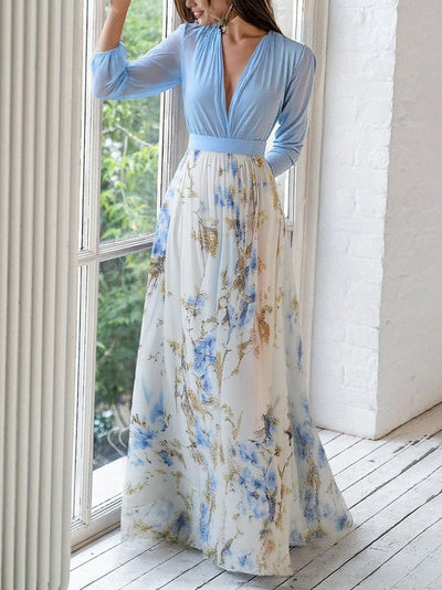 Liesbeth® | Lange Kleid mit Blumenmuster
