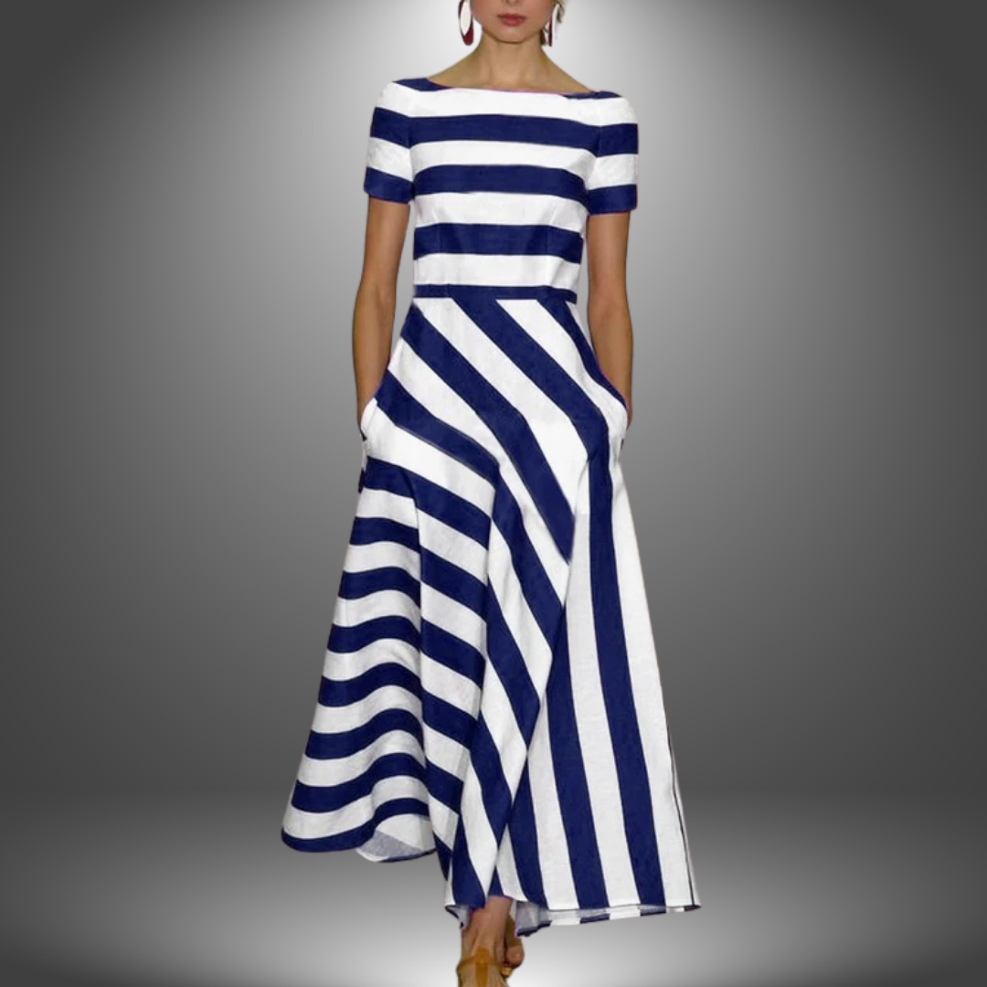 Juliette - Elegantes Gestreiftes Kleid