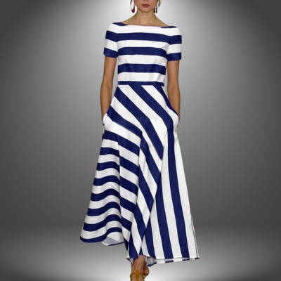 Juliette - Elegantes Gestreiftes Kleid