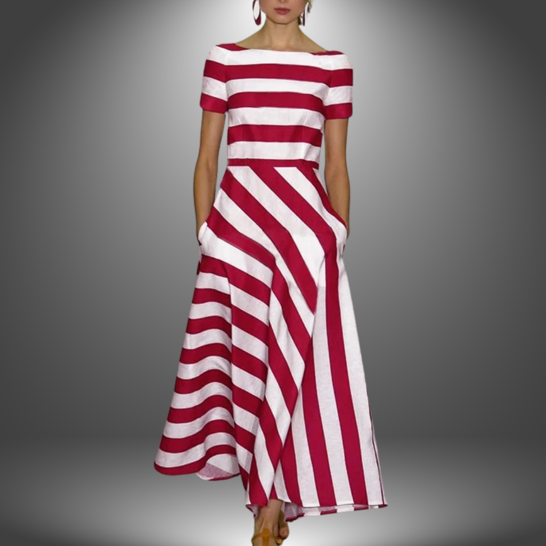 Juliette - Elegantes Gestreiftes Kleid