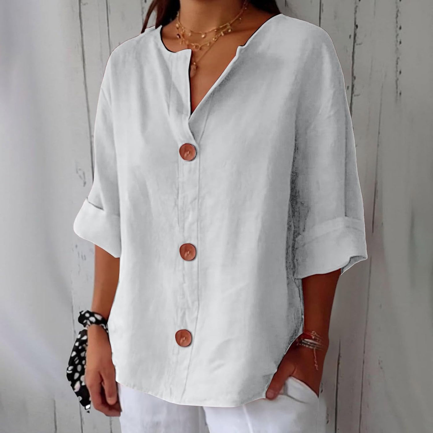 Jana® | Lässige Leinenbluse für zeitlose Eleganz