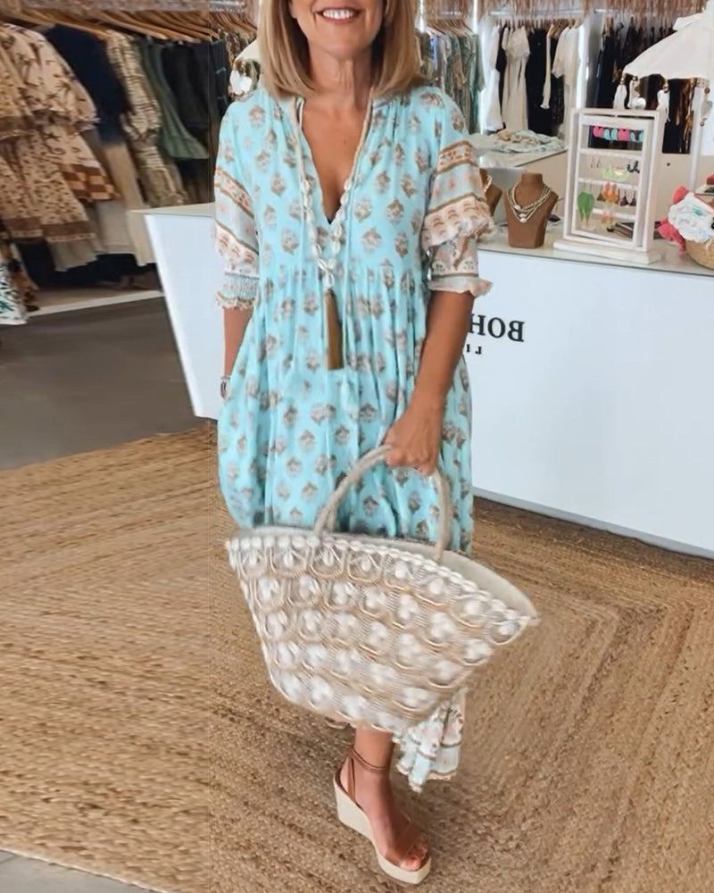 Riley - Buntes Boho-Kleid