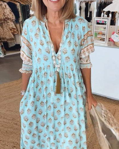Riley - Buntes Boho-Kleid