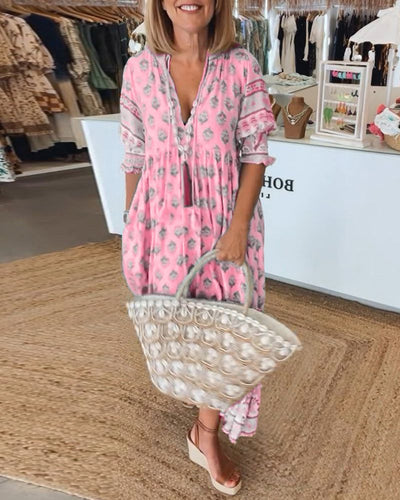 Riley - Buntes Boho-Kleid