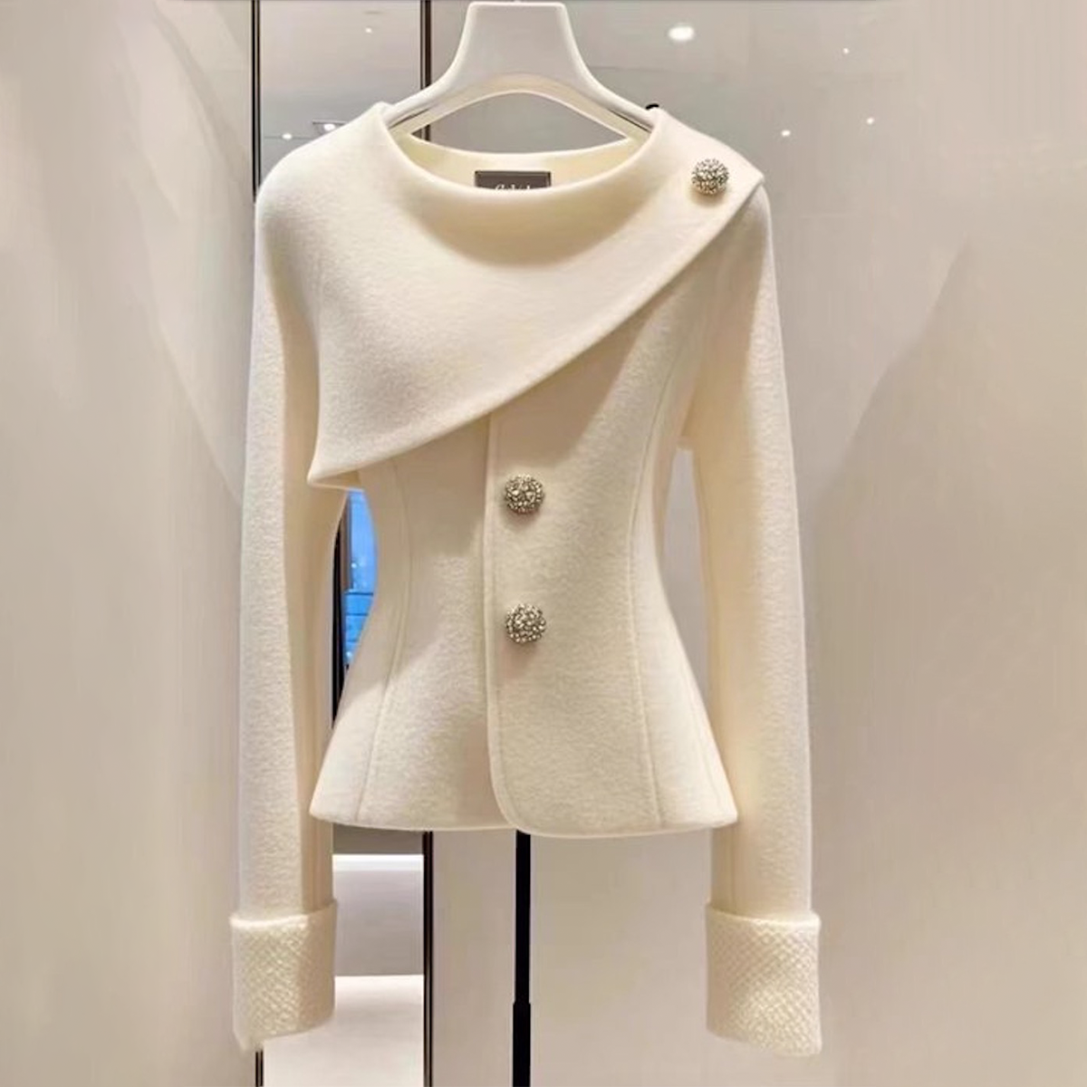 Sophie® | Bequemer Weißer Pullover mit langen Ärmeln