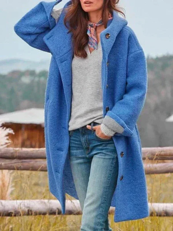Clara® | bequemer Wintermantel mit Knöpfen