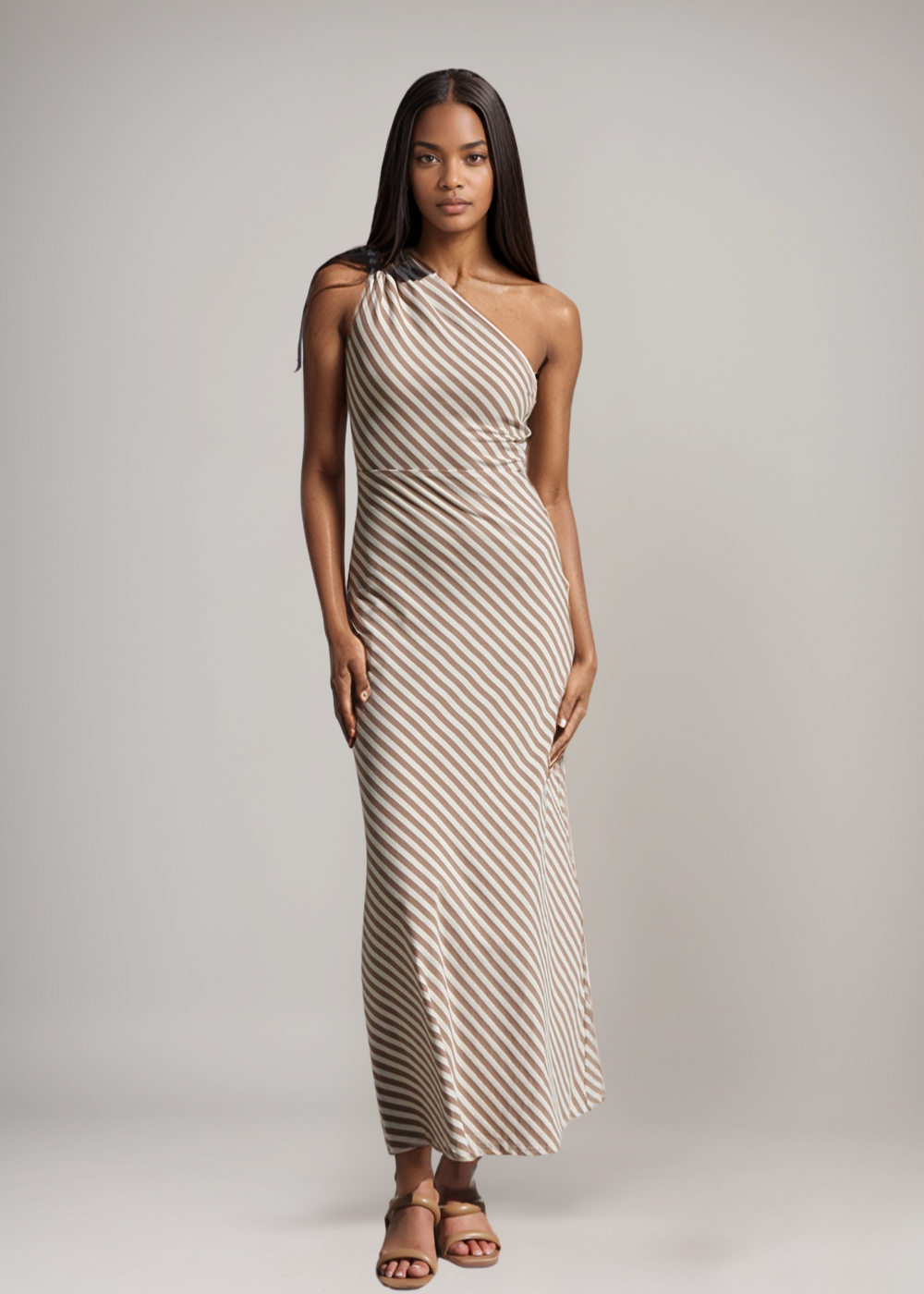 Rosalie - Gestreiftes Kleid mit elegantem Detail