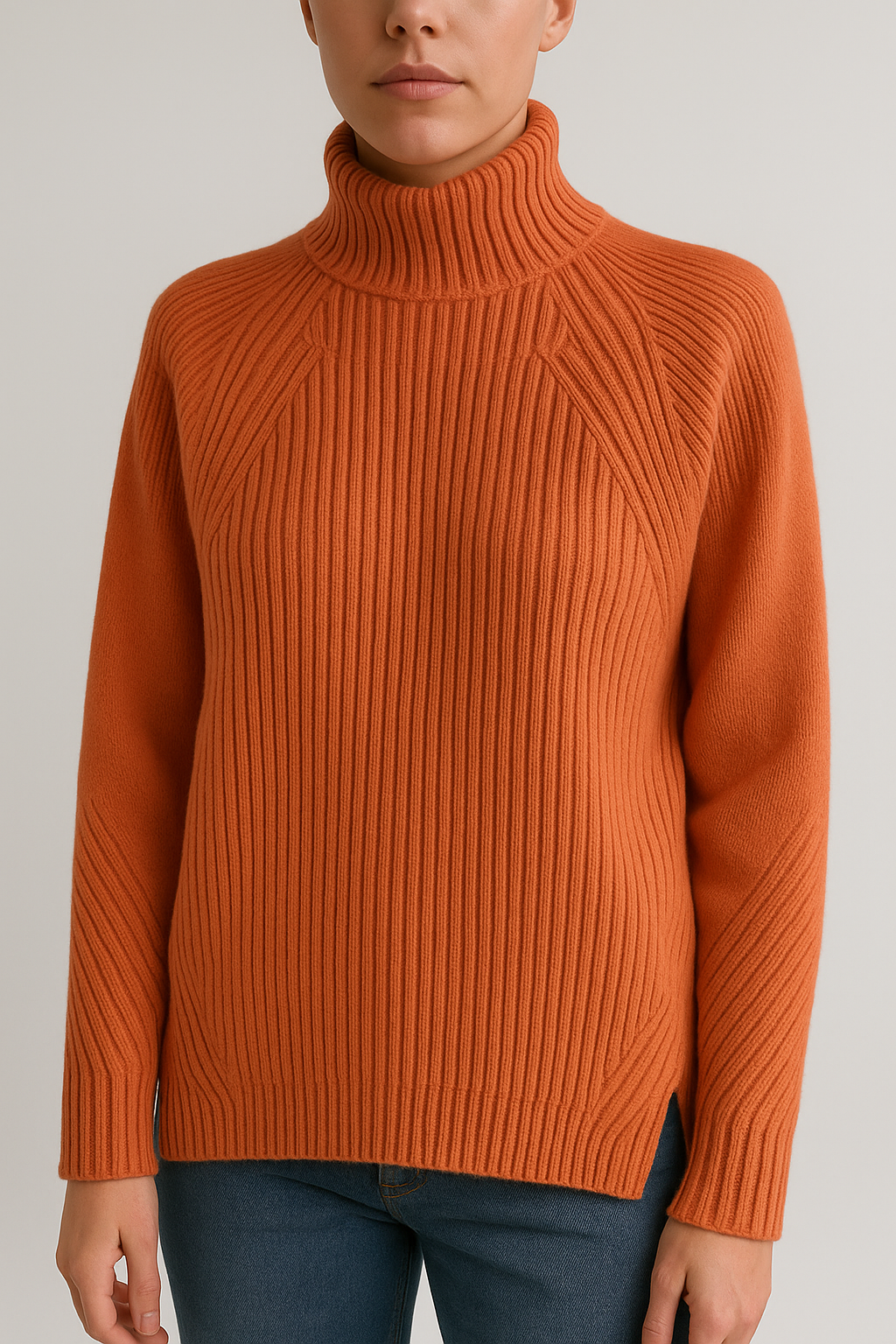 Zoey - Gemütlicher Rippstrick-Turtleneck