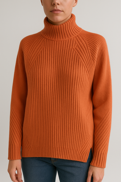 Zoey - Gemütlicher Rippstrick-Turtleneck