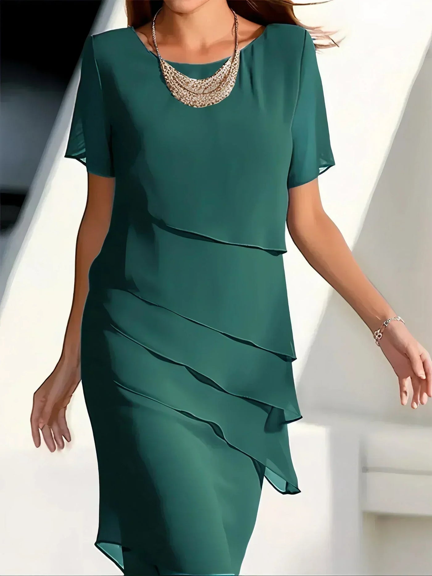Juni - Midikleid aus Chiffon