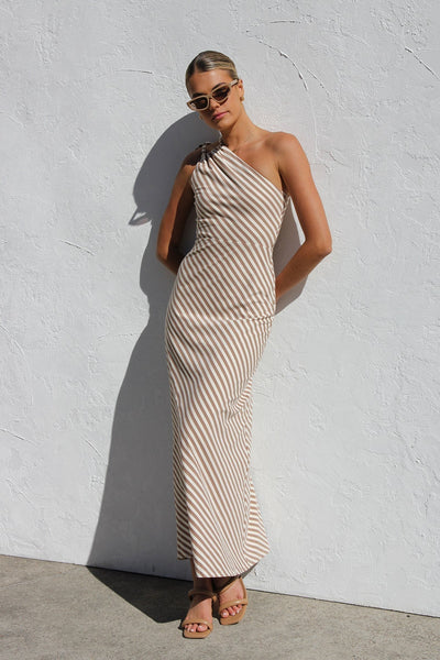 Rosalie - Gestreiftes Kleid mit elegantem Detail