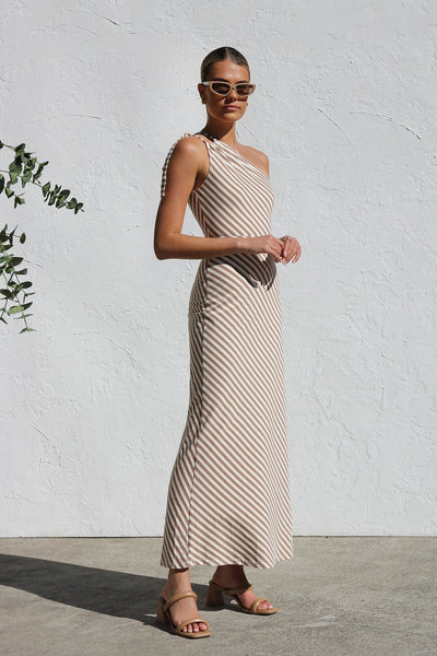Rosalie - Gestreiftes Kleid mit elegantem Detail