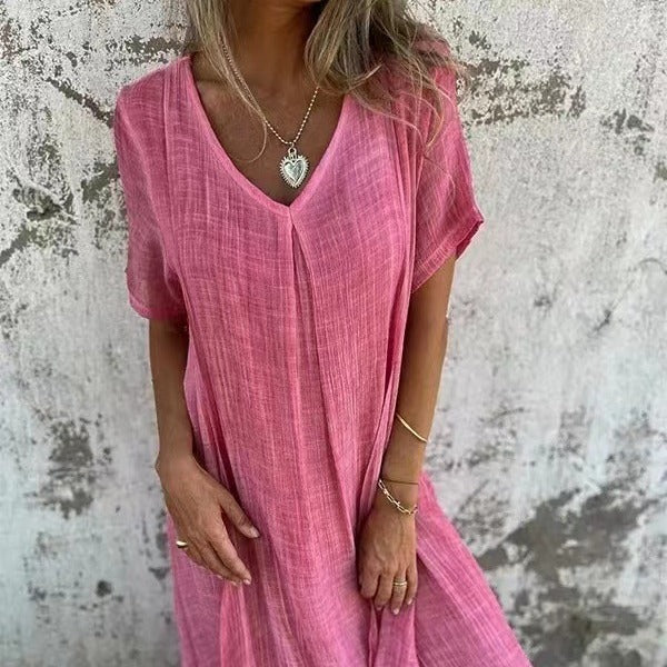 Frieda - Schmeichelhaftes Kleid mit V-Ausschnitt