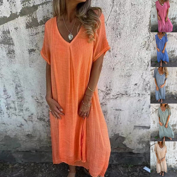 Frieda - Schmeichelhaftes Kleid mit V-Ausschnitt