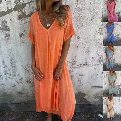 Frieda - Schmeichelhaftes Kleid mit V-Ausschnitt