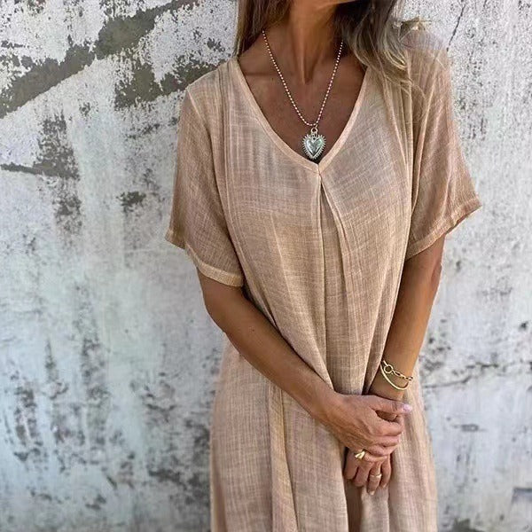 Frieda - Schmeichelhaftes Kleid mit V-Ausschnitt