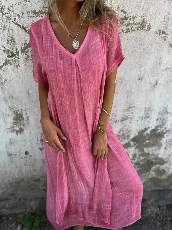 Frieda - Schmeichelhaftes Kleid mit V-Ausschnitt
