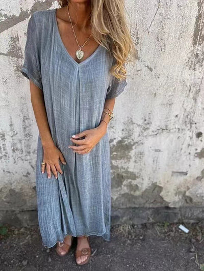 Frieda - Schmeichelhaftes Kleid mit V-Ausschnitt
