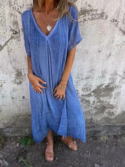 Frieda - Schmeichelhaftes Kleid mit V-Ausschnitt