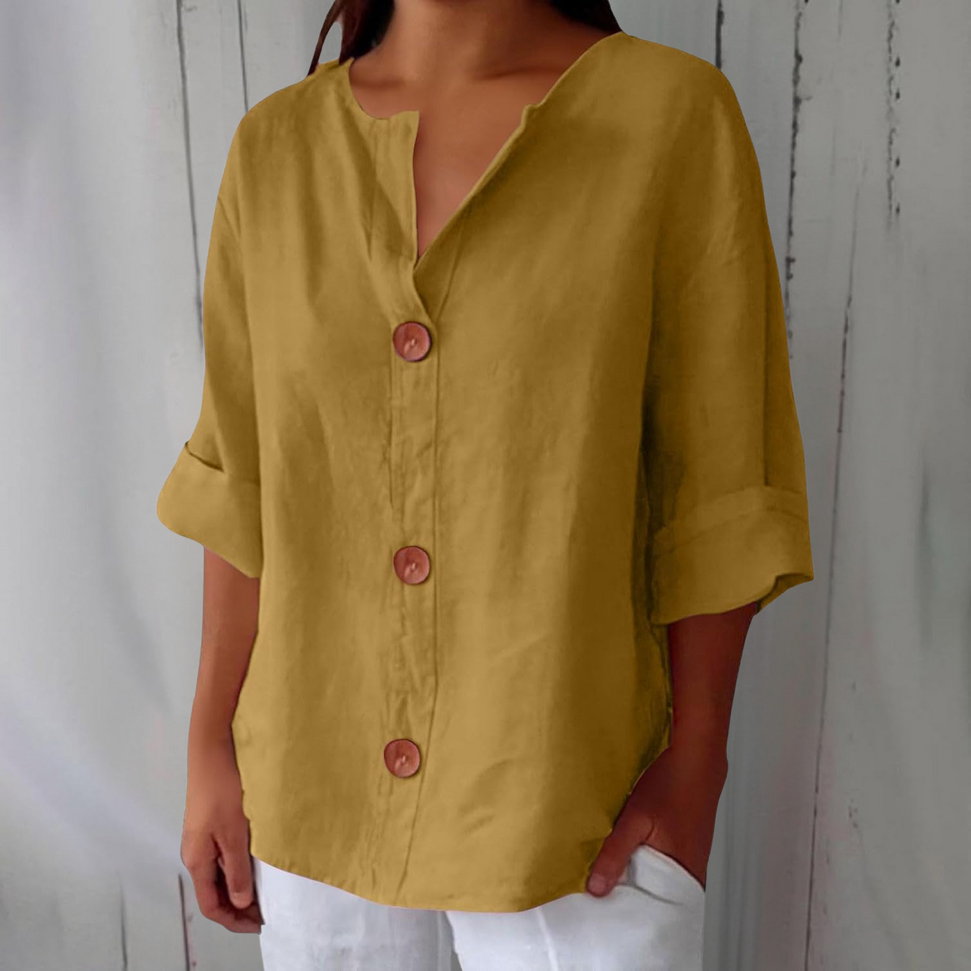 Jana® | Lässige Leinenbluse für zeitlose Eleganz