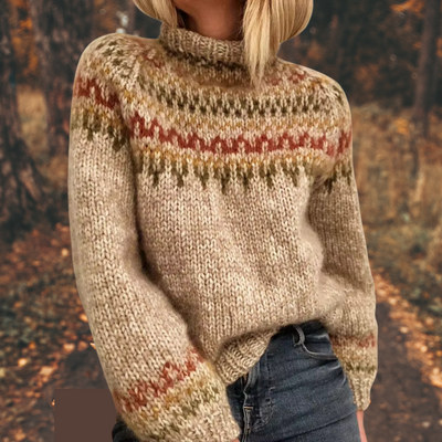 Thea® | Damen Nordic Strickpullover