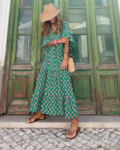 Doris - Boho Maxikleid