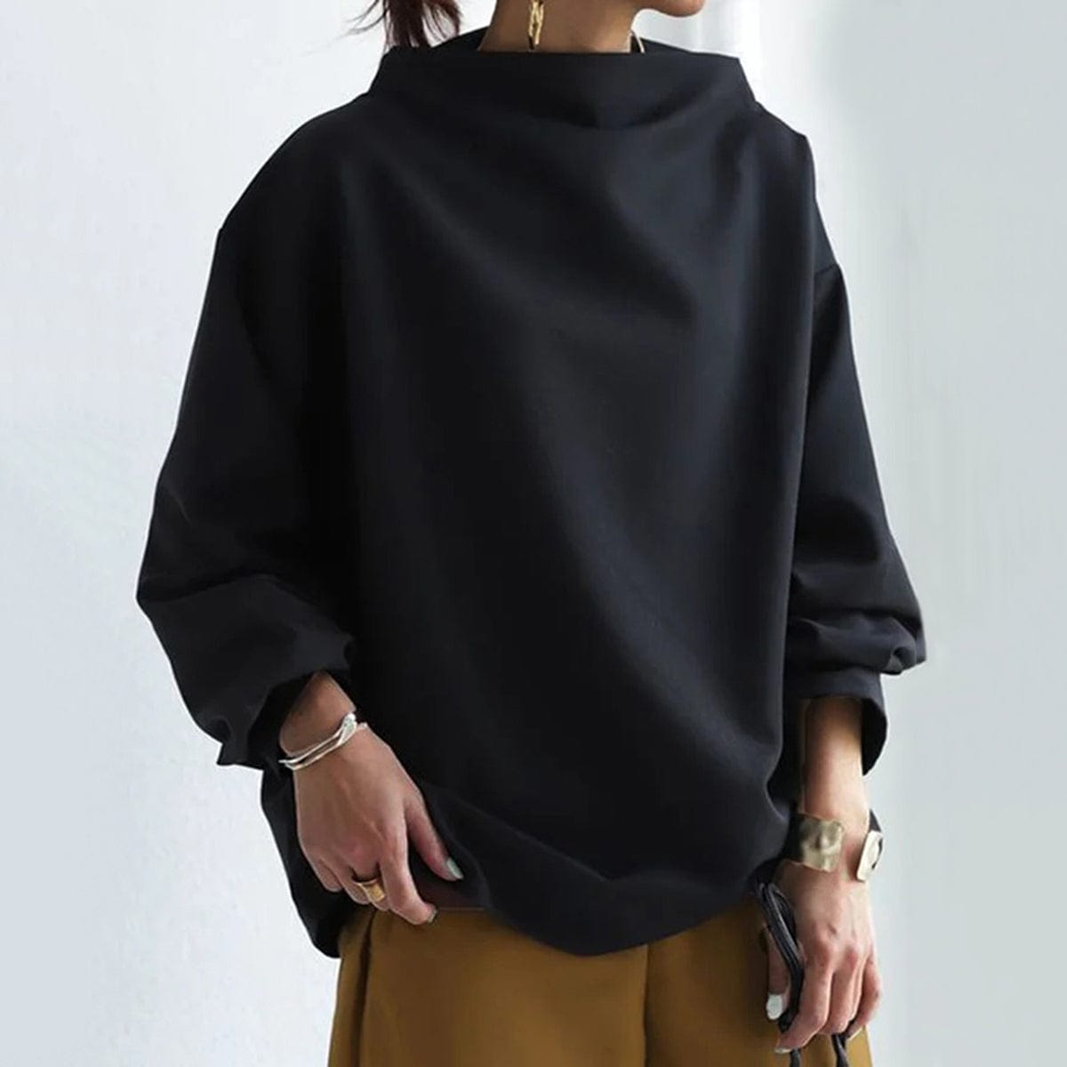 Alexandra® | Eleganter Pullover mit hohem Kragen