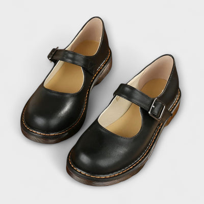 Dam Vintage Mary Jane Schuhe – Klassische Schuhe mit Riemen und Komfortsohle
