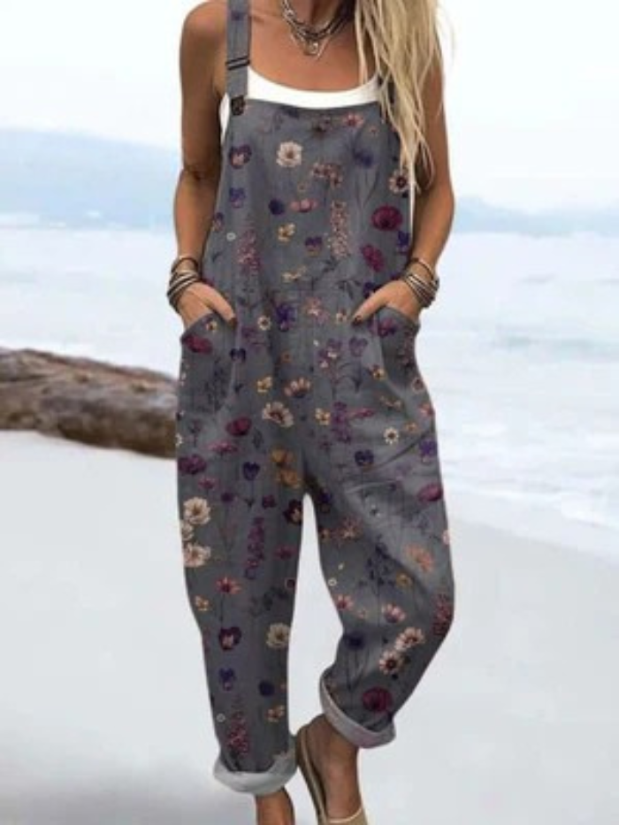 Johanna® | Vintage Lässiger Jumpsuit