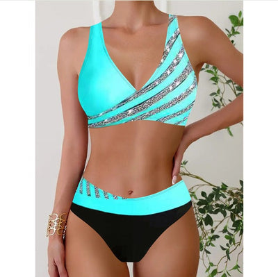 Ines® | Halterneck Badeanzug mit Print