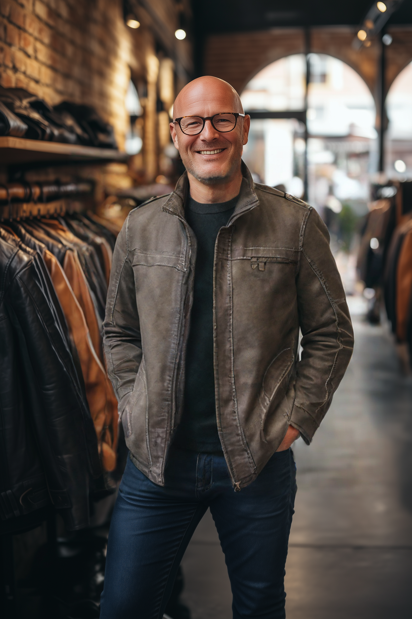Julian® | Handgefertigte Lederjacke für Herren
