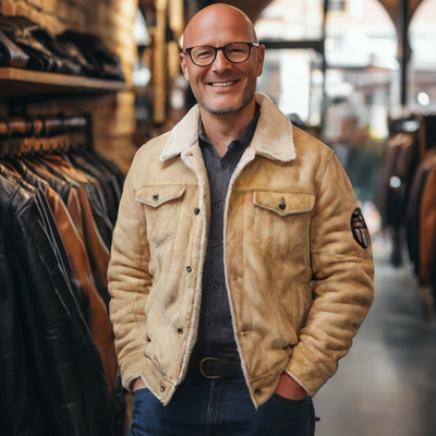 Andreas® | Handgefertigte Lederjacke für Herren