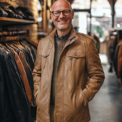 Gregor® | Handgefertigte Lederjacke für Herren
