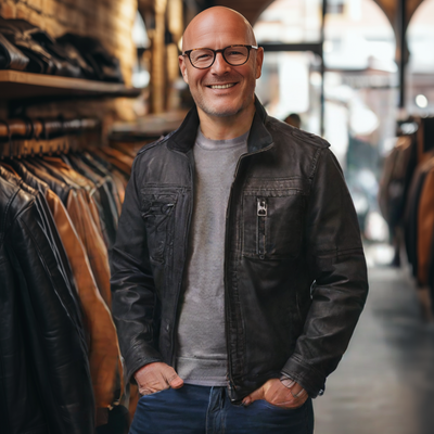 Alexander® | Handgefertigte Lederjacke für Herren