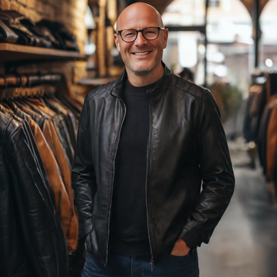 Benedikt® | Handgefertigte Lederjacke für Herren