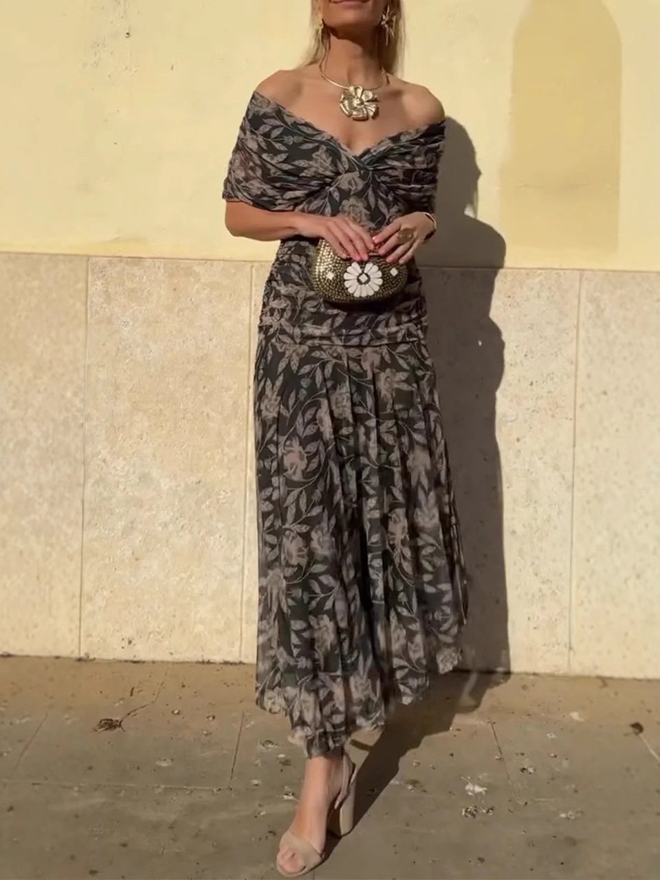Sophie - Elegantes Kleid mit Blumenmuster