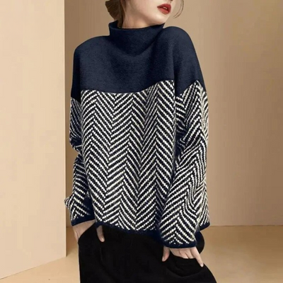 Alice® | Pullover mit Stehkragen aus Baumwolle