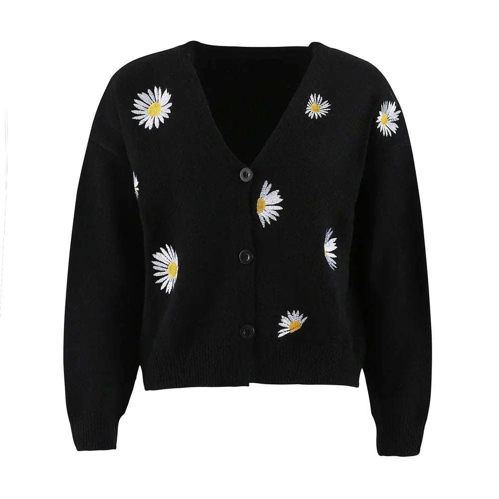 Diana - Florale Strickjacke