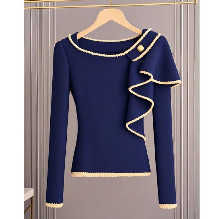 Amalia® | Langarmpullover in Frischblau